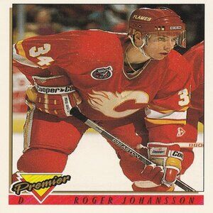Roger Johansson - 1993 Topps Premier Hockey Card